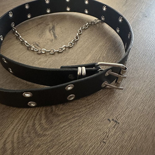 Altus belt with chain like new, black, size 100