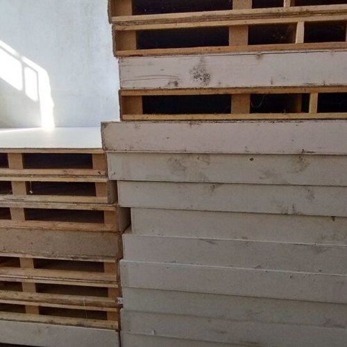 Novopan panels used, 24 pieces 1.80m x 1.5m x 16cm