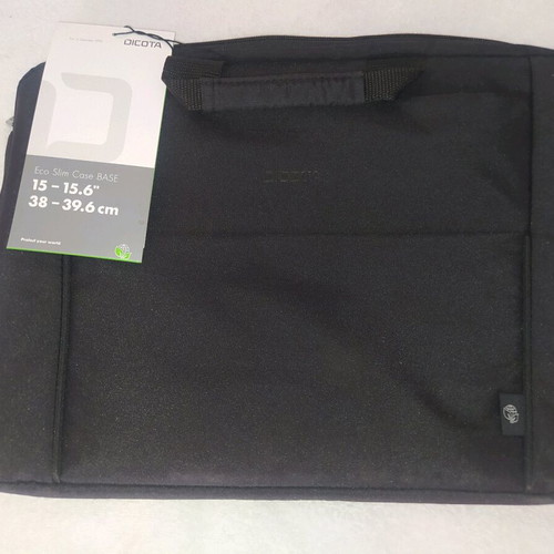 Dicota Eco Slim Case 15" laptop bag new, black, waterproof