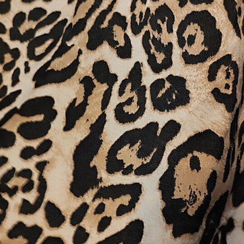 Animal Print Kimono new, satin fabric, one size