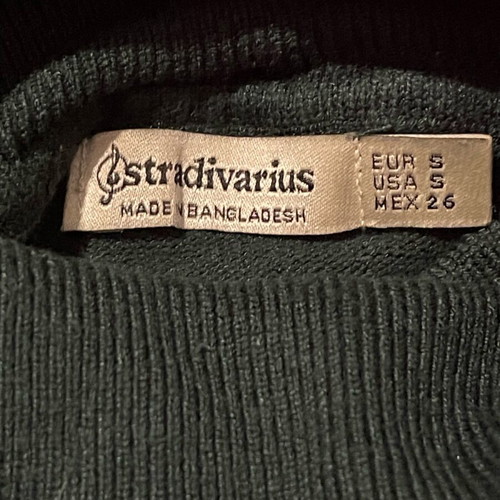 Stradivarius dark green turtleneck like new, size S