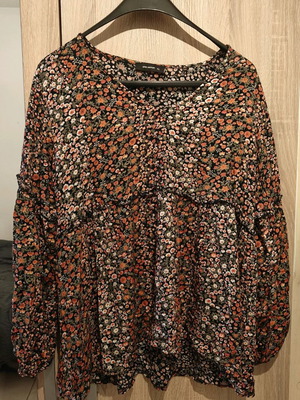 Floral blouse Pink Woman XL like new, multicolored