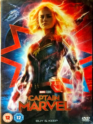 Captain Marvel DVD used, action movie with English subtitles
