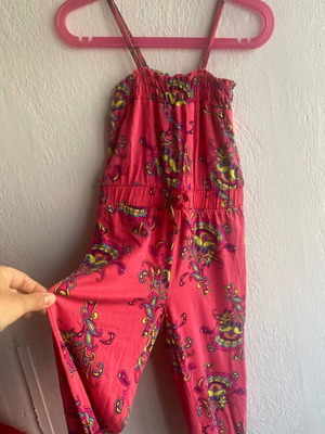 Pepperts! girls' jumpsuit like new, summer 2–4 years 98–104 cm pink boho