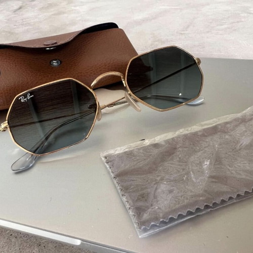 Ray Ban Octagonal sunglasses used, gold