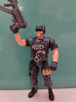 Police Force vs Bad Guys Chap Mei figure used with accessories