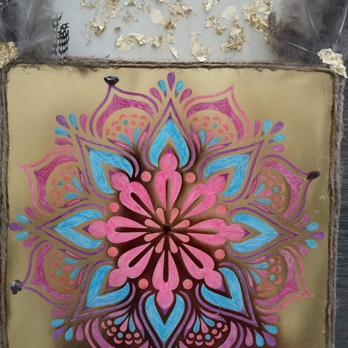 Mandala with Amethyst New, Energy Charged for Love and Harmony