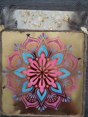 Mandala with Amethyst New, Energy Charged for Love and Harmony