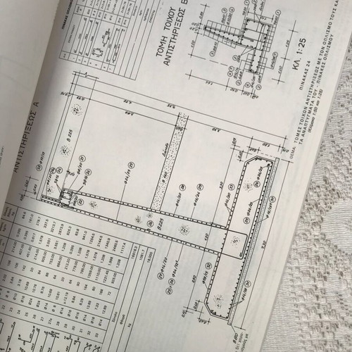 Building project plan used, Eugenides Foundation, large size