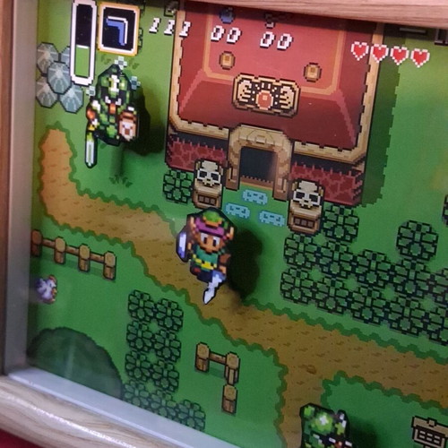 SNES Diorama 2D decorative frame with Zelda new