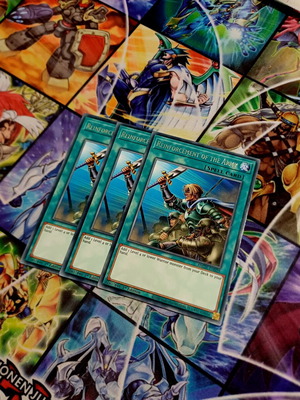 Playset of 3 Reinforcement of the Army AMDE Rare Yu-Gi-Oh! cards