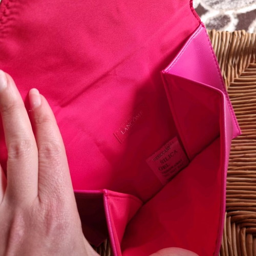 Lancome bag new in pink-red color