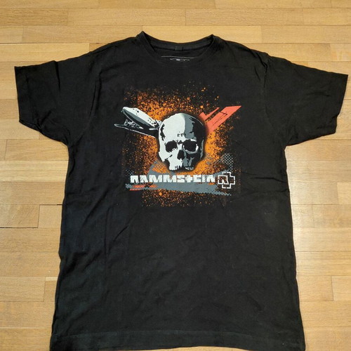 Rammstein Skull Shirt Size M like new, black