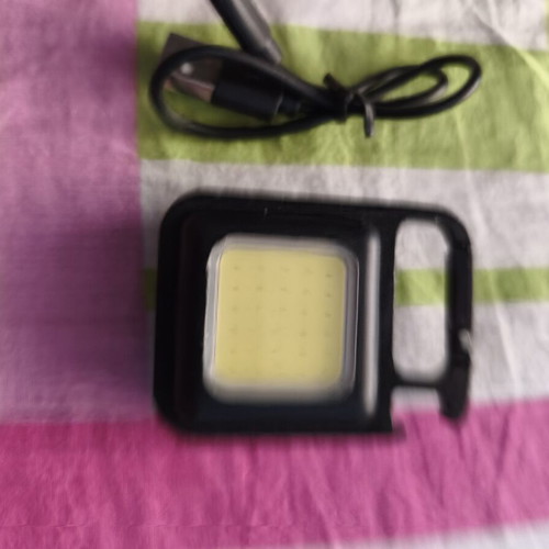 Mini LED flashlight with USB charging, 3 modes and magnet