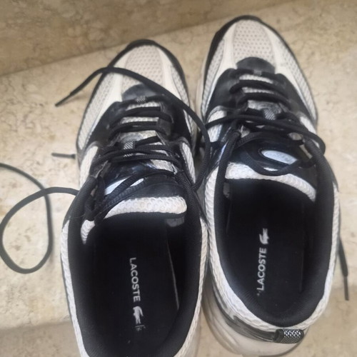 Lacoste Storm 96 2K sneakers size 43 like new, white and black