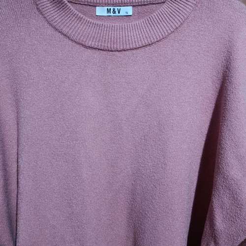 Knitted blouse used, pink XL