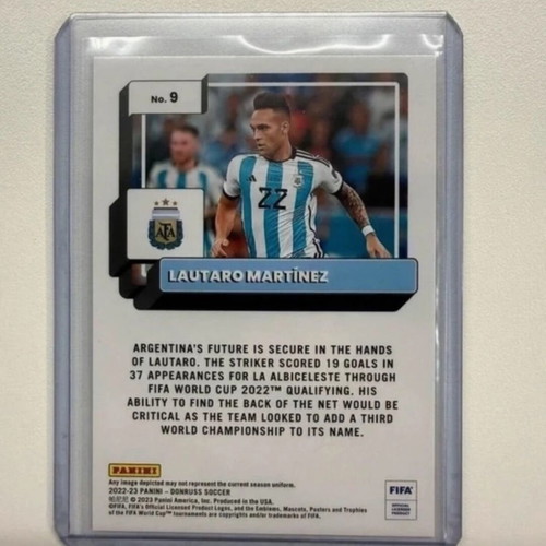Lautaro Martinez /10 Gold Argentina Panini Donruss FIFA 22/23 Card New