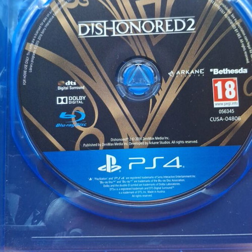 Dishonored 2 PS4 game used, adventure