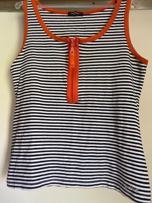 Matis striped top size M/L like new, black and white
