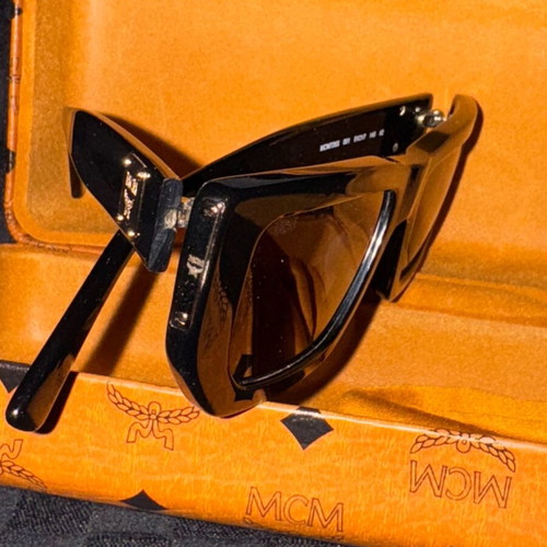 MCM Black Sunglasses with Gold Details One Size Oversized Square Sunglasses Black | MCM ®US main image 2