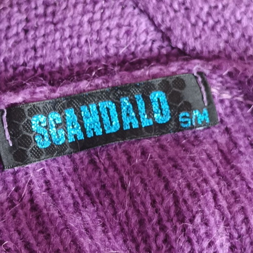 Scandalo knitted dress like new, purple, S/M