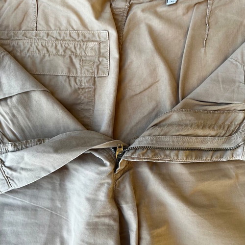 Cerruti bermuda shorts used, 100% cotton, size L, beige