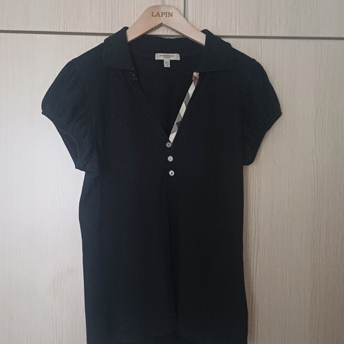 Burberry polo shirt size S like new, black