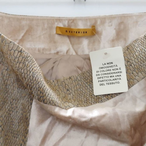 D.EXTERIOR pencil velvet skirt new, size L, pink-beige