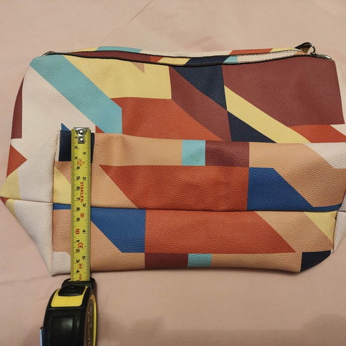 Parfois crossbody bag, colorful geometric pattern