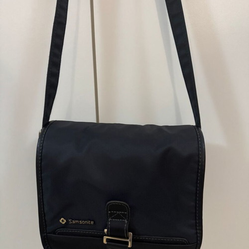 Samsonite fabric shoulder bag used, dark blue