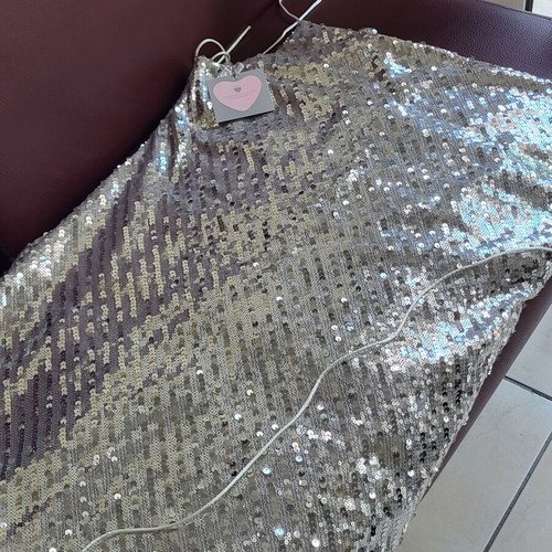 Marmalady sequin dress one size new, grey and silver