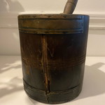Wooden mortar old