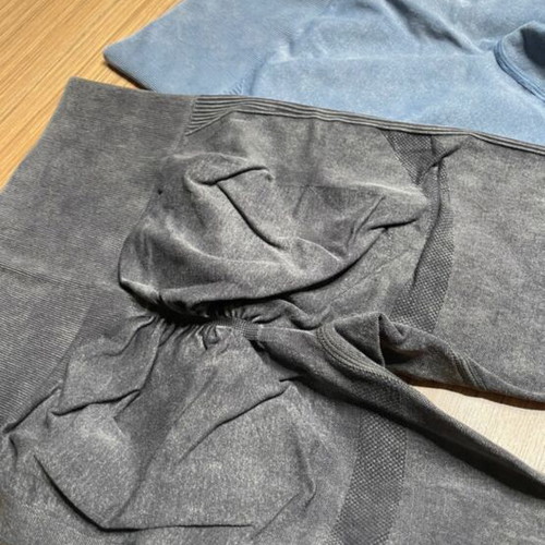 Shein leggings set of 2 like new, black and blue, size S