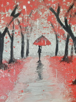 Handmade acrylic painting new 35x28