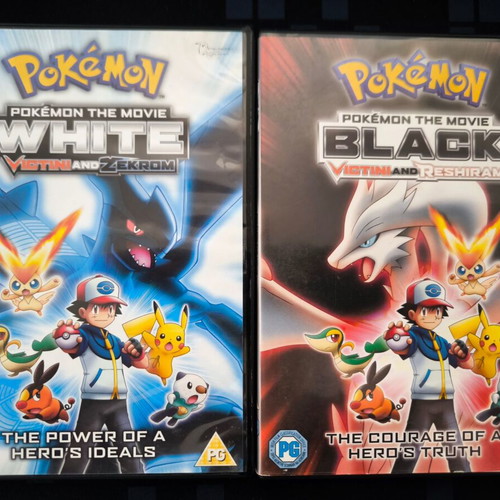 Pokemon The Movie Black and White Victini and Reshiram Zekrom DVD set