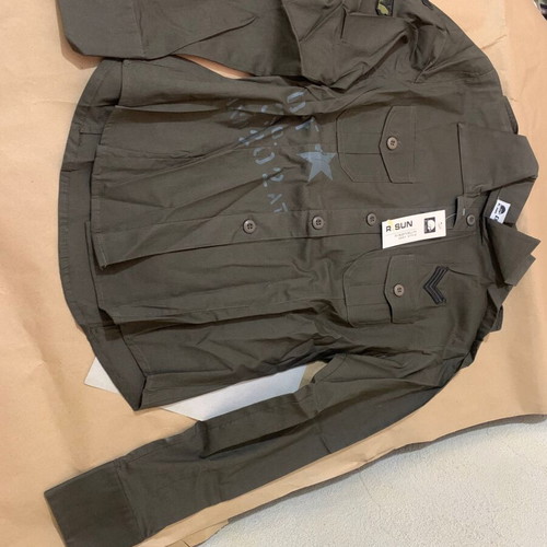 Children's Army Style Shirt new, multicolor green