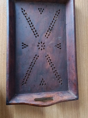 Wooden tray used 35cm x 22cm