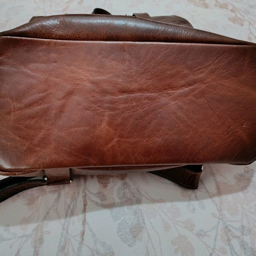Leather backpack brown like new