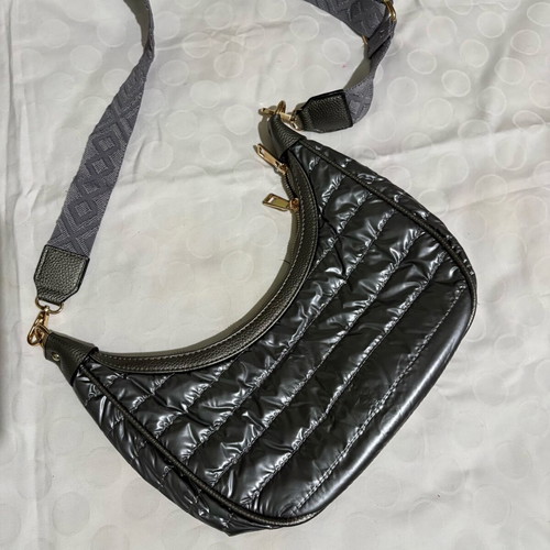 Vintage crossbody bag used, gray