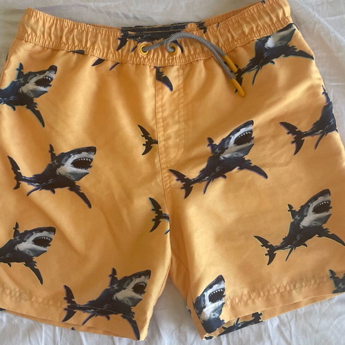 Marks and Spencer boys' swim shorts like new, orange and mustard