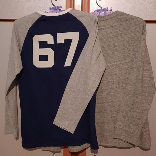 Set of 2 Ralph Lauren boys' cotton t-shirts used, size 12-14