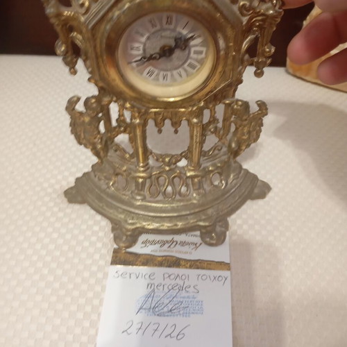 Vintage mantel clock used with mechanical Mercedes mechanism