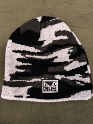 Bad Boy beanie like new, white