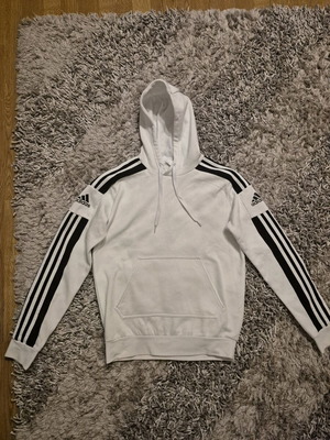 Adidas hoodie used, white, size XS with minor defect