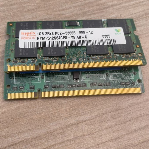 Ram DDR2 5300s 2GB used (2x1GB)