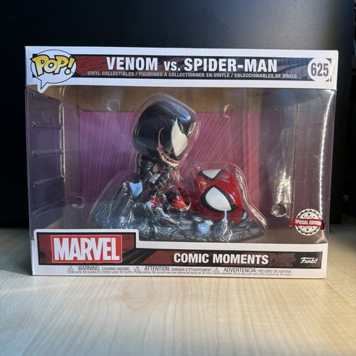 Funko Pop Marvel Comics Moment Venom vs Spider-Man Metallic 625 new