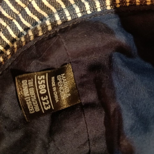 Marks and Spencer striped and double face cotton hats like new