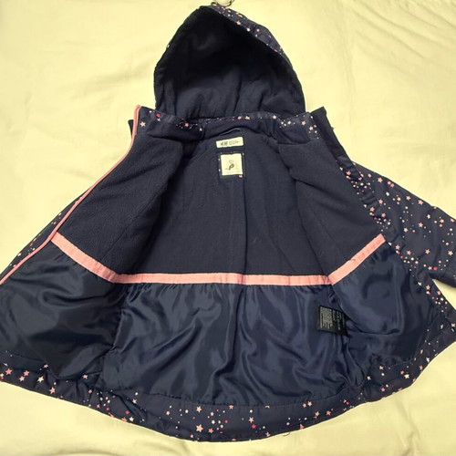 H&M jacket for girl 2-3 years like new, blue, size 98 cm