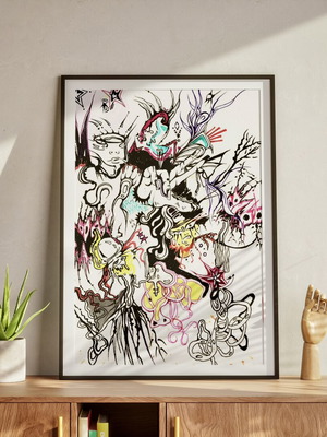 A3 self made art print poster new