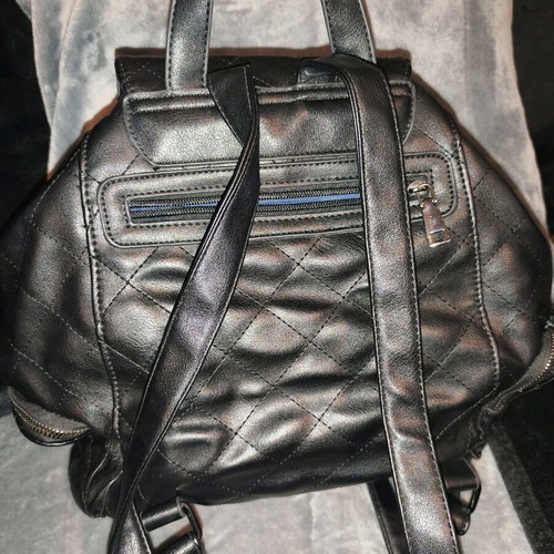 Backpack used, black with multiple pockets